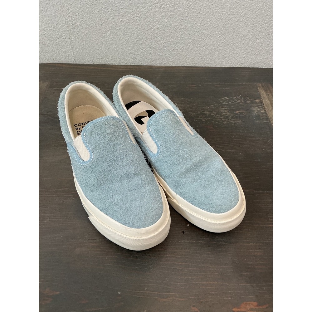 Converse x Golf Wang One Star Slip On Blue Suede Sneakers Unisex Size M6 W7.5